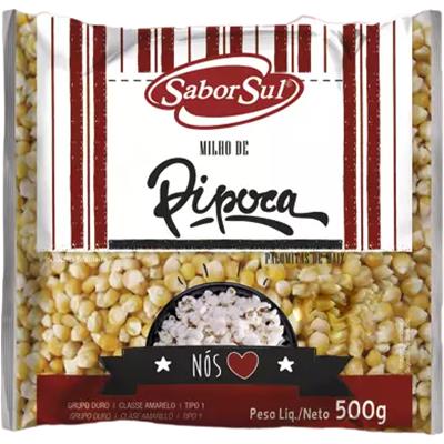 MILHO DE PIPOCA TIPO 1 AMARELO DURO SABOR SUL 500G