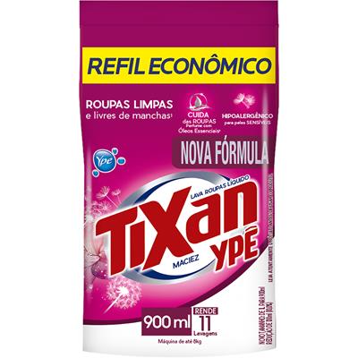 LAVA ROUPAS LÍQUIDO MACIEZ TIXAN YPÊ 900ML