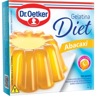 GELATINA DIET SABOR ABACAXI DR. OETKER 12G