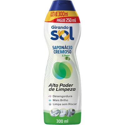 SAPONÁCEO CREMOSO LIMÃO GIRANDO SOL 300ML