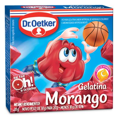 GELATINA DR.OETKER MORANGO 20G
