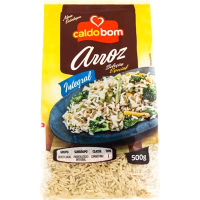 ARROZ PARBOILIZADO TIPO 1 INTEGRAL CALDO BOM 500G