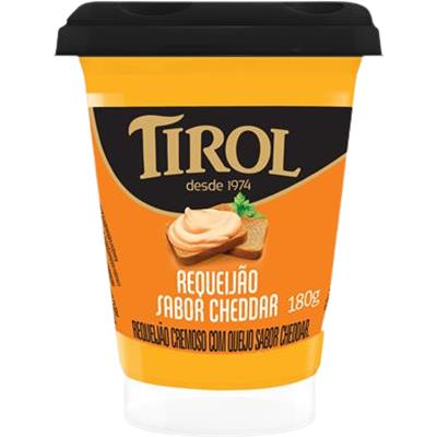 REQUEIJÃO CREMOSO SABOR CHEDDAR TIROL 180G