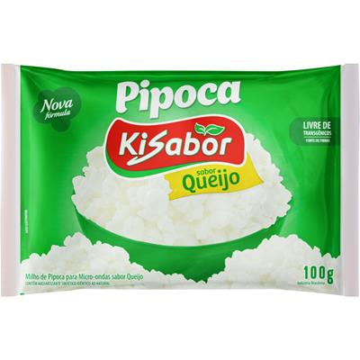 PIPOCA PARA MICROONDAS SABOR QUEIJO KISABOR 100G