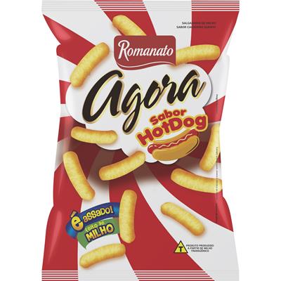 SALGADINHO DE MILHO SABOR HOT DOG ROMANATO 50G