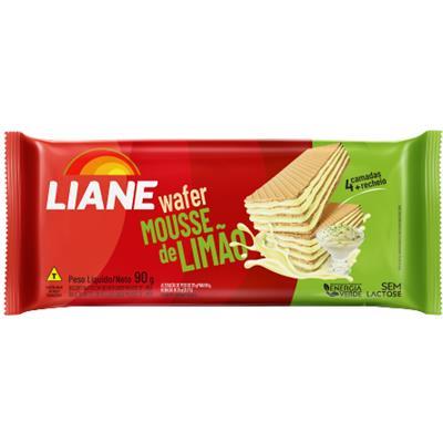 BISCOITO WAFER MOUSSE DE LIMÃO LIANE 90G
