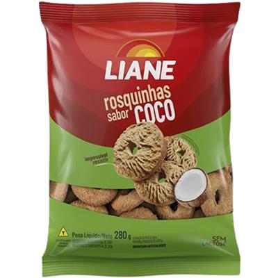 BISCOITO ROSQUINHA SABOR COCO LIANE 280G