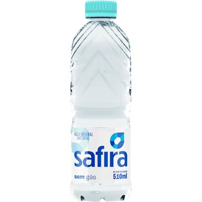 ÁGUA MINERAL NATURAL SEM GÁS SAFIRA 510ML