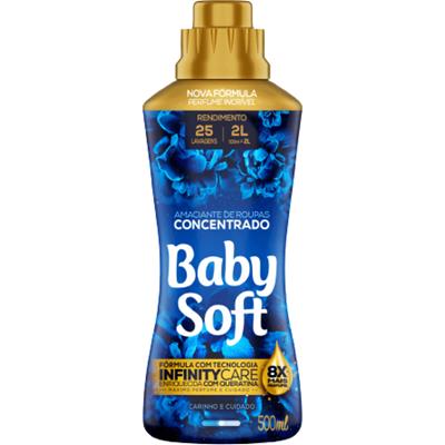 AMACIANTE ROUPAS CONCENTRADO AZUL BABY SOFT 500ML