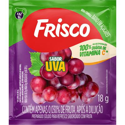 SUCO EM PÓ SABOR UVA FRISCO 18G