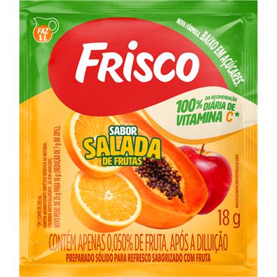 SUCO EM PÓ SABOR SALADA DE FRUTAS FRISCO 18G