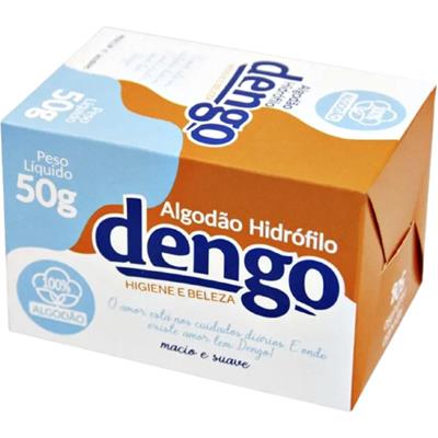 ALGODÃO HIDRÓFILO MACIO E SUAVE DENGO 50G