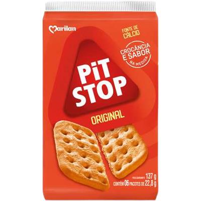 BISCOITO SABOR ORIGINNAL PIT STOP MARILAN 137G