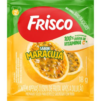 SUCO EM PÓ SABOR MARACUJÁ FRISCO 18G