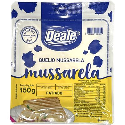 QUEIJO MUSSARELA FATIADO DEALE 150G