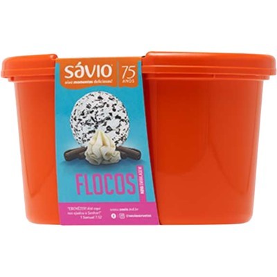 SORVETE SABOR FLOCOS SÁVIO 1,5L - SUPERMERCADO ALVORADA