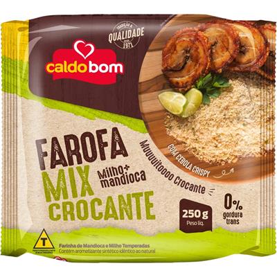FAROFA TEMPERADA MIX CROCANTE CALDO BOM 250G