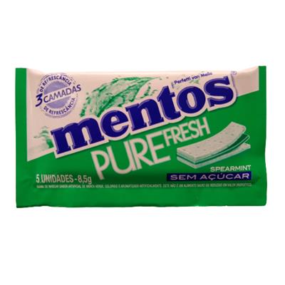 GOMA DE MASCAR MENTOS SPEARMINT SEM AÇUCAR 8,5G