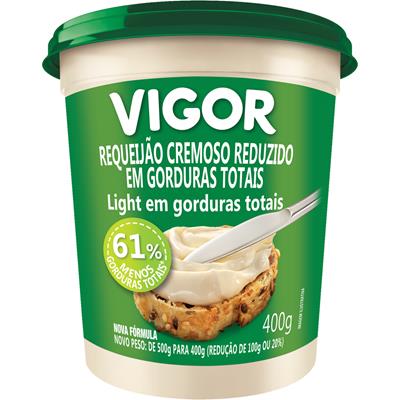 REQUEIJÃO CREMOSO LIGHT VIGOR 400G