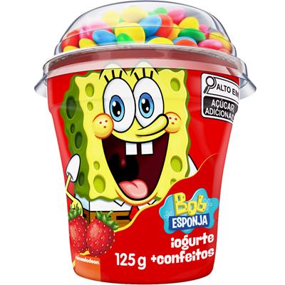 IOGURTE SABOR MORANGO BOB ESPONJA BATAVO 125G