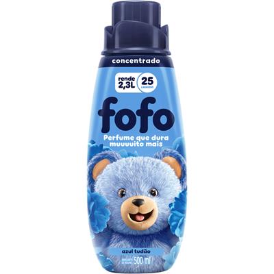AMACIANTE DE ROUPA CONCENTRADO AZUL FOFO 500ML
