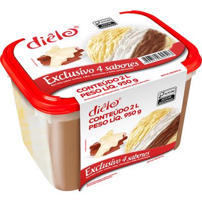 SORVETE EXCLUSIVO 4 SABORES DIÊLO 2L
