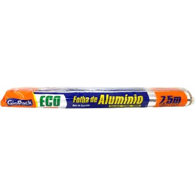 PAPEL ALUMÍNIO ECO PLUS GIOPACK 45CM X 7,5 METROS