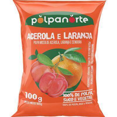 POLPA DE FRUTA ACEROLA E LARANJA POLPANORTE 100G