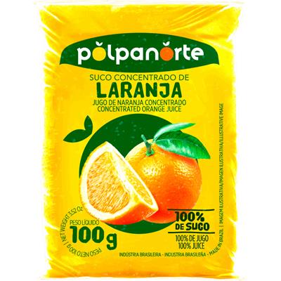 POLPA DE FRUTA LARANJA POLPANORTE 100G