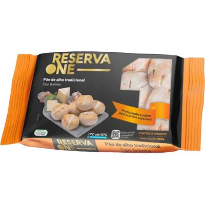 PÃO DE ALHO TRADICIONAL BOLINHA RESERVA ONE 300G