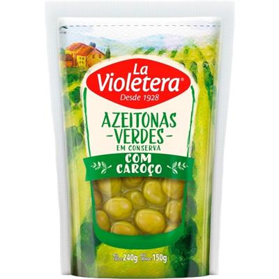 AZEITONA VERDE COM CAROÇO LA VIOLETERA 240G