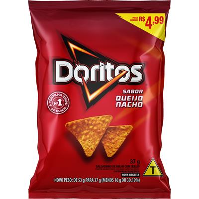 SALGADINHO DE MILHO QUEIJO NACHO DORITOS 37G