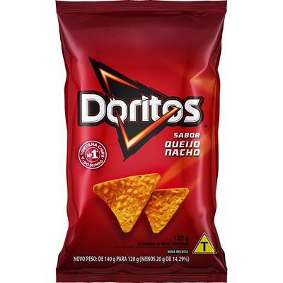 SALGADINHO DE MILHO QUEIJO NACHO DORITOS 120G