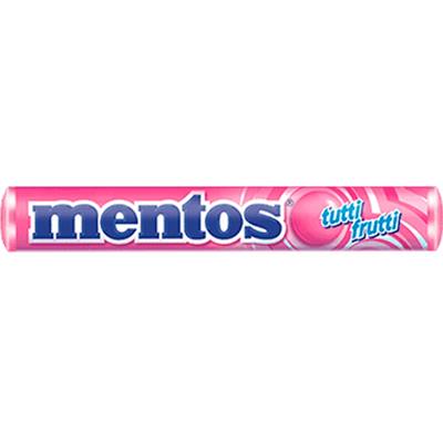 GOMA DE MASCAR SABOR TUTTI FRUTTI MENTOS 38G