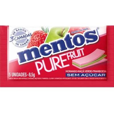 GOMA DE MASCAR PURE FRUIT MENTOS 8,5G