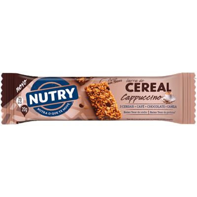 BARRA DE CEREAL SABOR CAPUCCINO NUTRY 20G