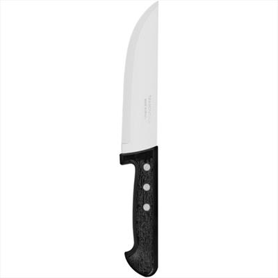 FACA EM INOX PARA COZINHA CABO PRETO 1UN