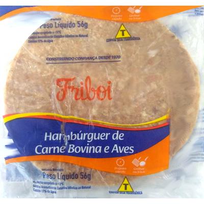 HAMBÚRGUER BOVINA E AVES FRIBOI 56G