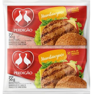 HAMBÚRGUER CARNE DE FRANGO E BOVINA PERDIGÃO 56G