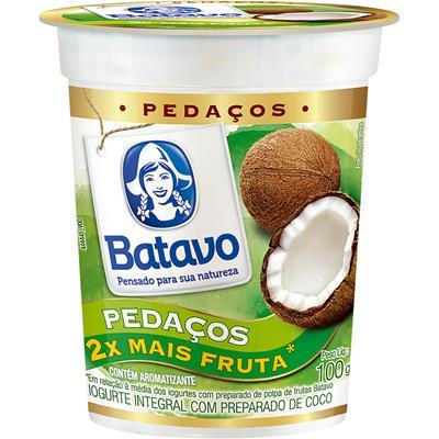 IOGURTE INTEGRAL SABOR COCO PEDAÇOS BATAVO 100G