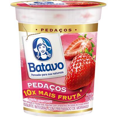 IOGURTE INTEGRAL SABOR MORANGO BATAVO 100G