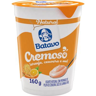 IOGURTE INTEGRAL LARANJA, CENOURA MEL BATAVO 160G