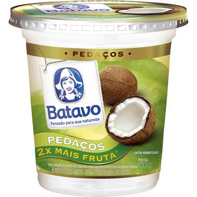 IOGURTE INTEGRAL SABOR COCO PEDAÇOS BATAVO 500G