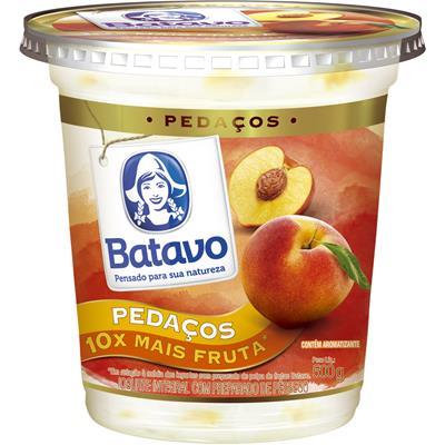 IOGURTE INTEGRAL PÊSSEGO PEDAÇOS BATAVO 500G