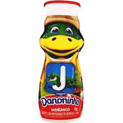 IOGURTE INTEGRAL SABOR MORANGO DANONINHO 100G