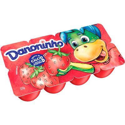 QUEIJO PETIT SUISSE SABOR MORANGO DANONINHO 8UN