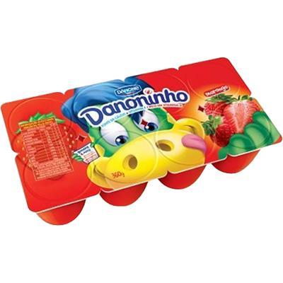 QUEIJO PETIT SUISSE SABOR MORANGO DANONINHO 8UN