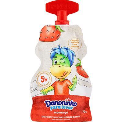 QUEIJO PETIT SUISSE SABOR MORANGO DANONINHO 70G