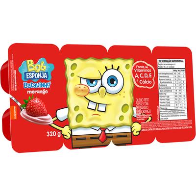 PETIT SUISSE MORANGO BOB ESPONJA BATAVO 320G