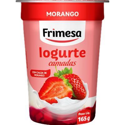 IOGURTE COM CALDA DE MORANGO CAMADAS FRIMESA 165G
